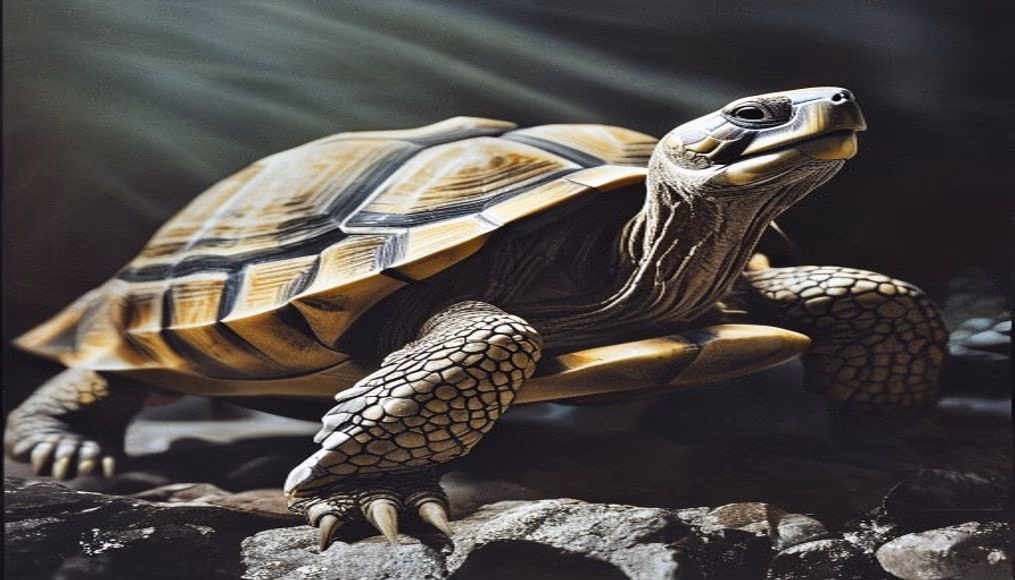 tortoise galapagos giant in editorial style