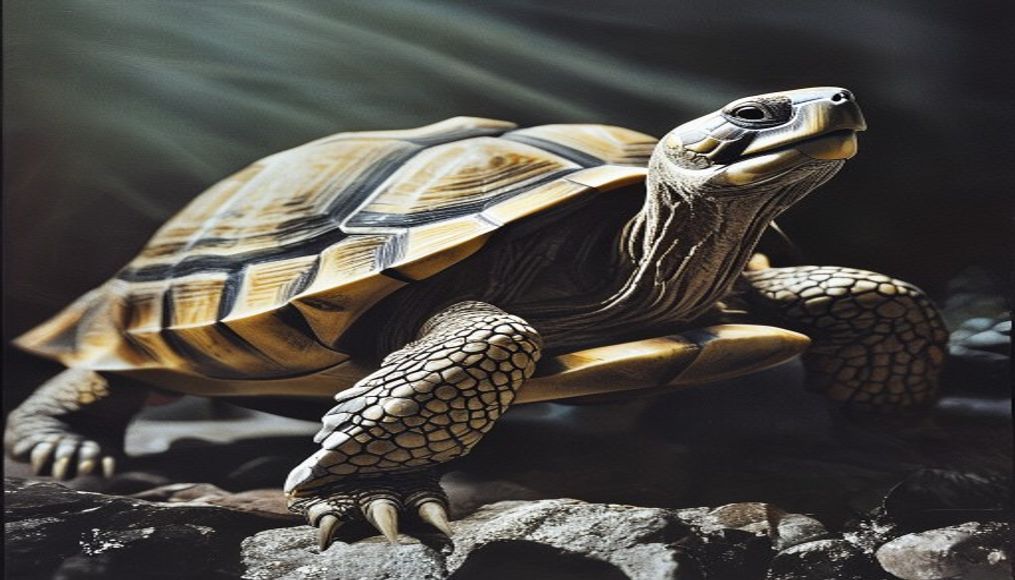 tortoise galapagos giant in editorial style