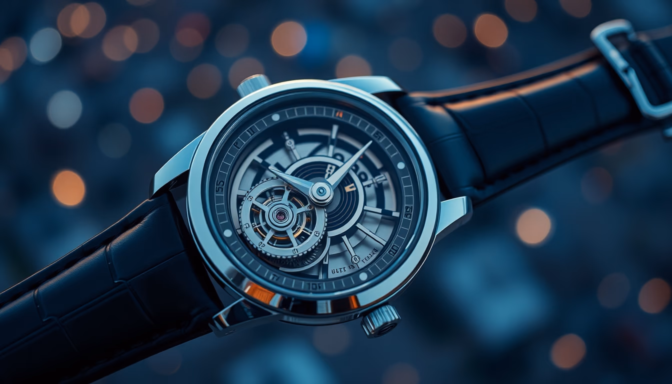 tourbillon watch detail in editorial style