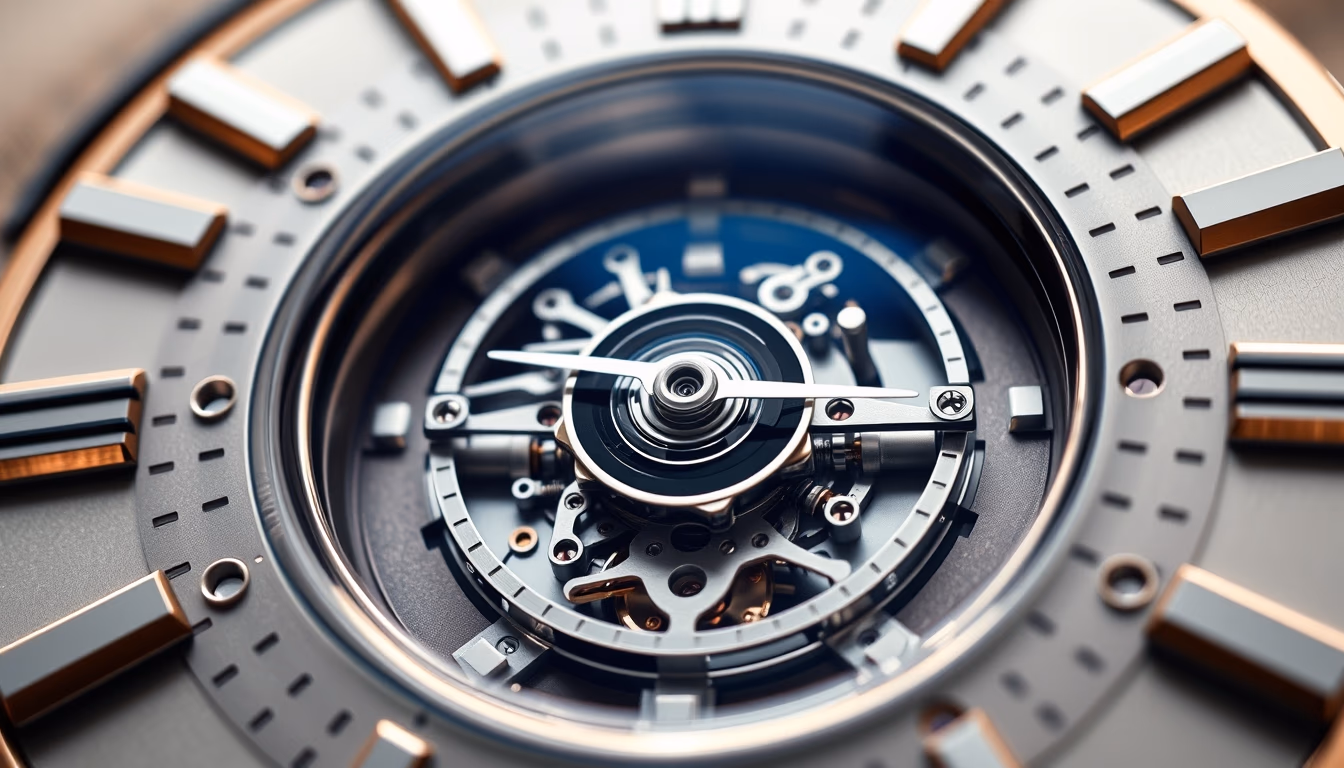 tourbillon watch detail in editorial style