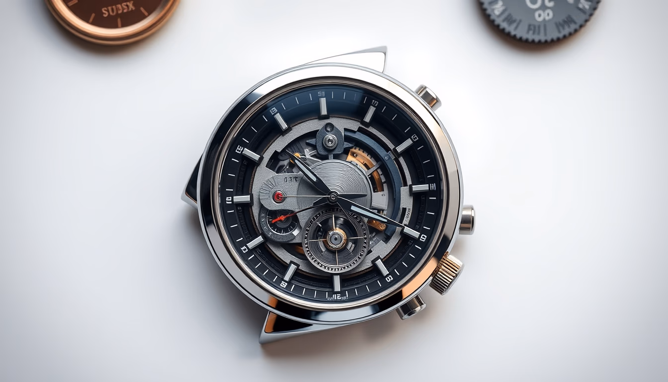 tourbillon watch detail in editorial style