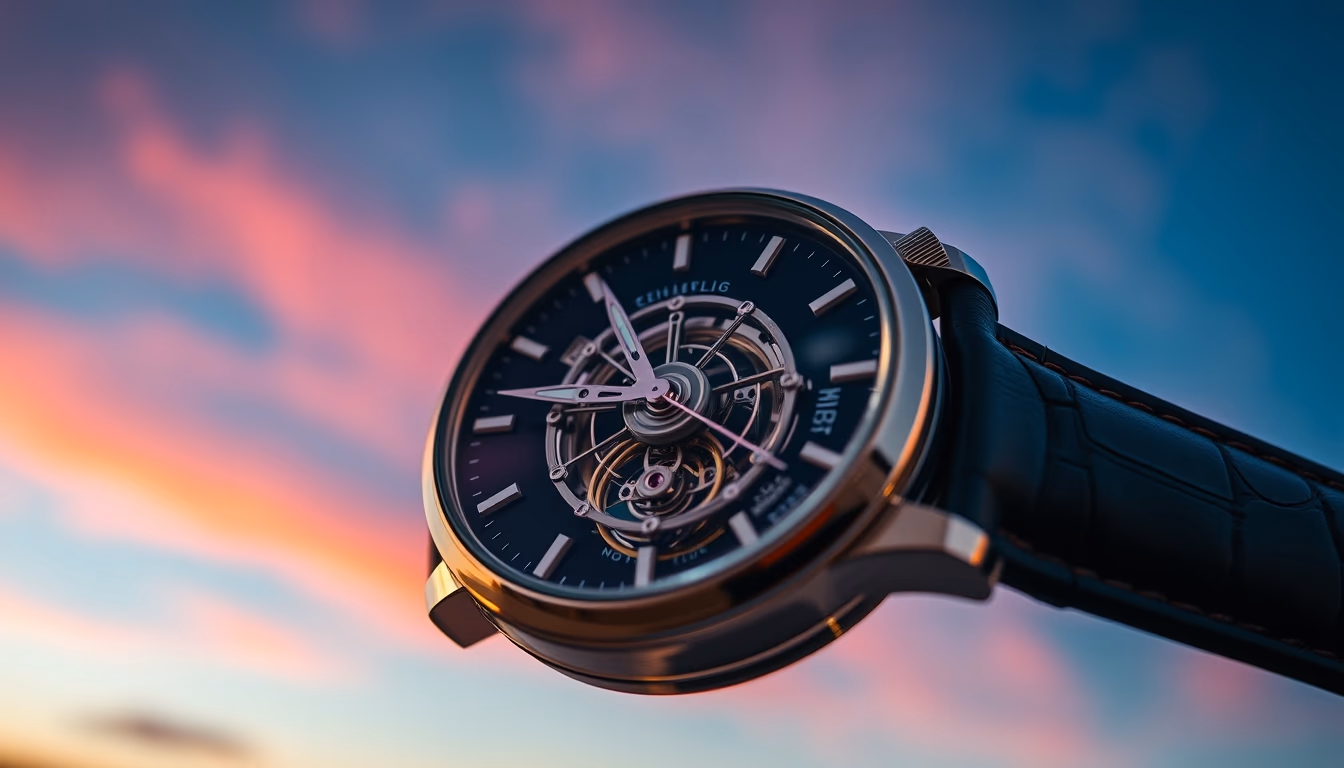 tourbillon watch detail in editorial style