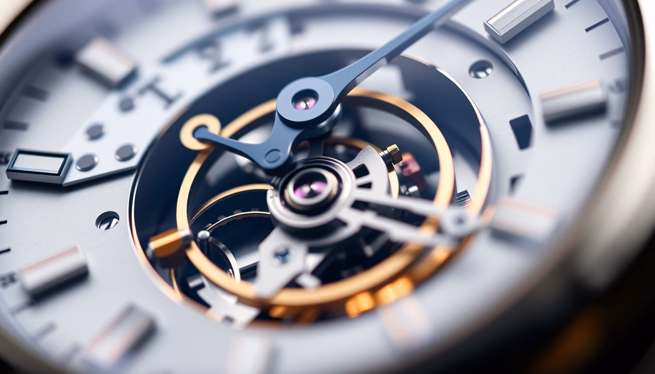 tourbillon watch detail in editorial style