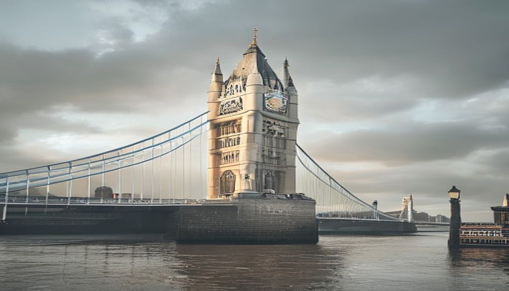 tower bridge london in editorial style