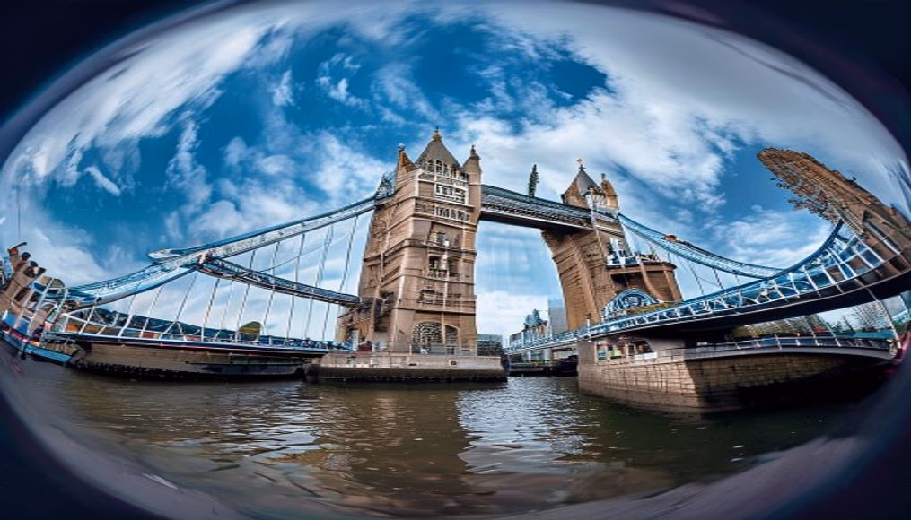 tower bridge london in editorial style