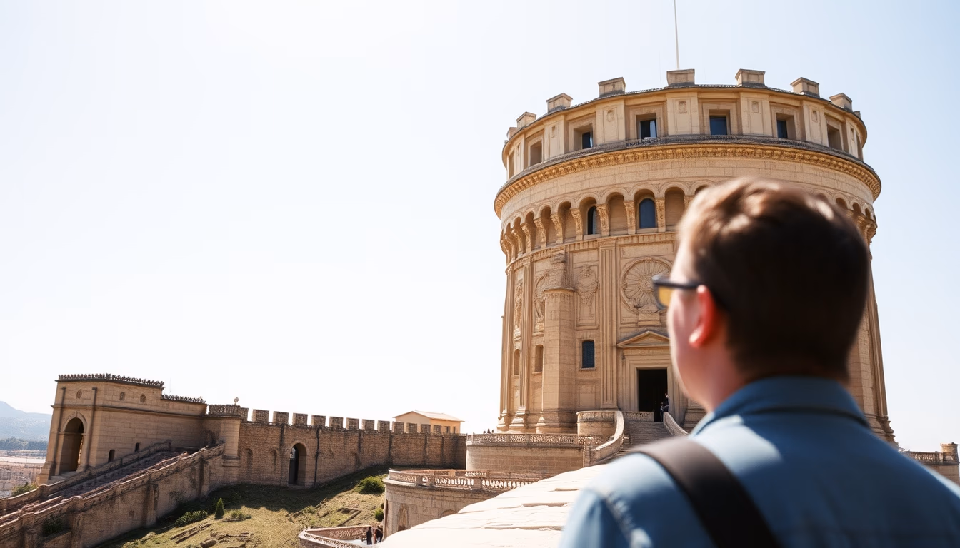 tower of hercules spain in editorial style