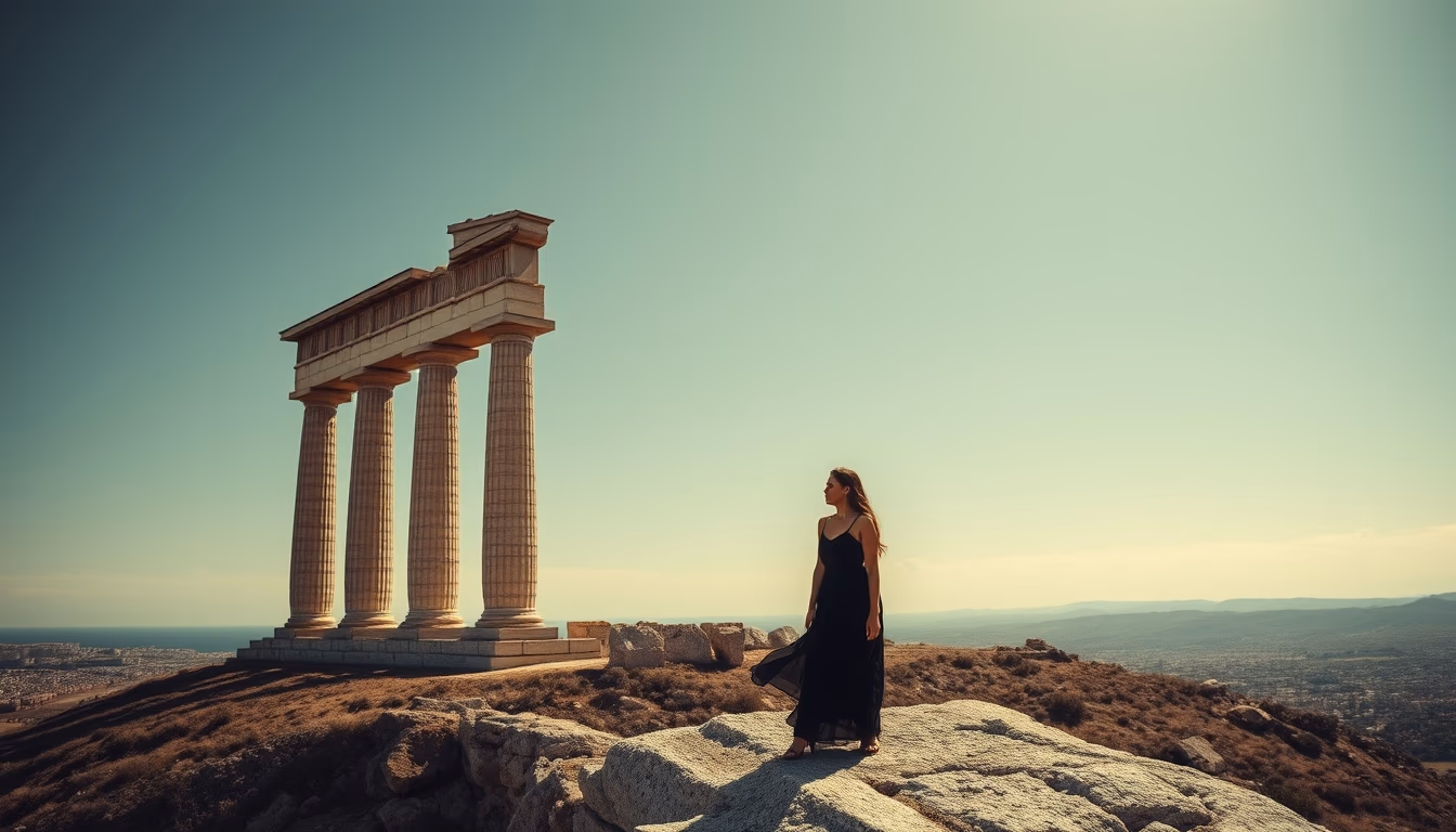 tower of hercules spain in editorial style