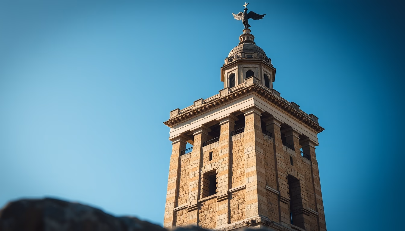 tower of hercules spain in editorial style