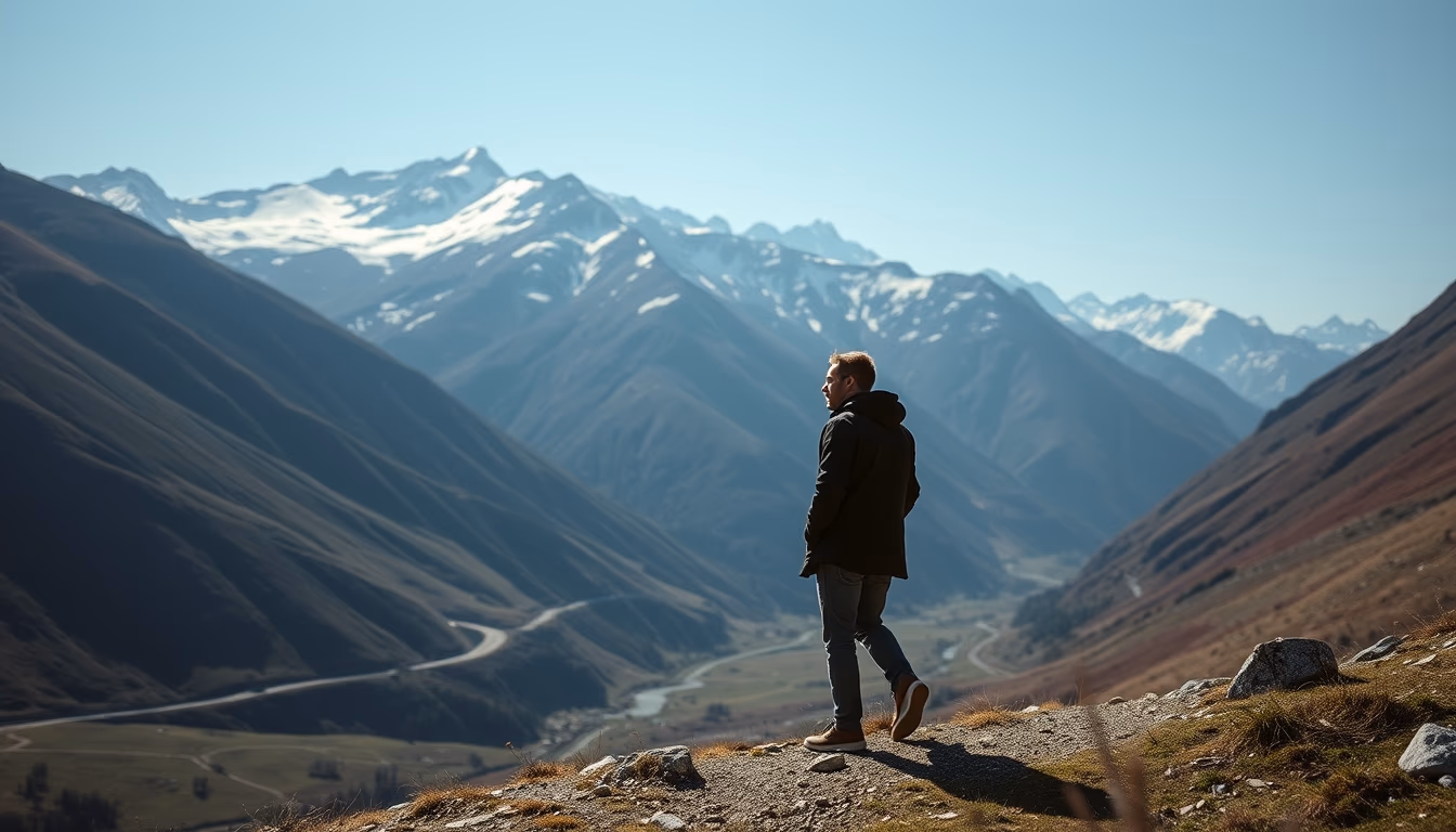 transfagarasan romania in editorial style