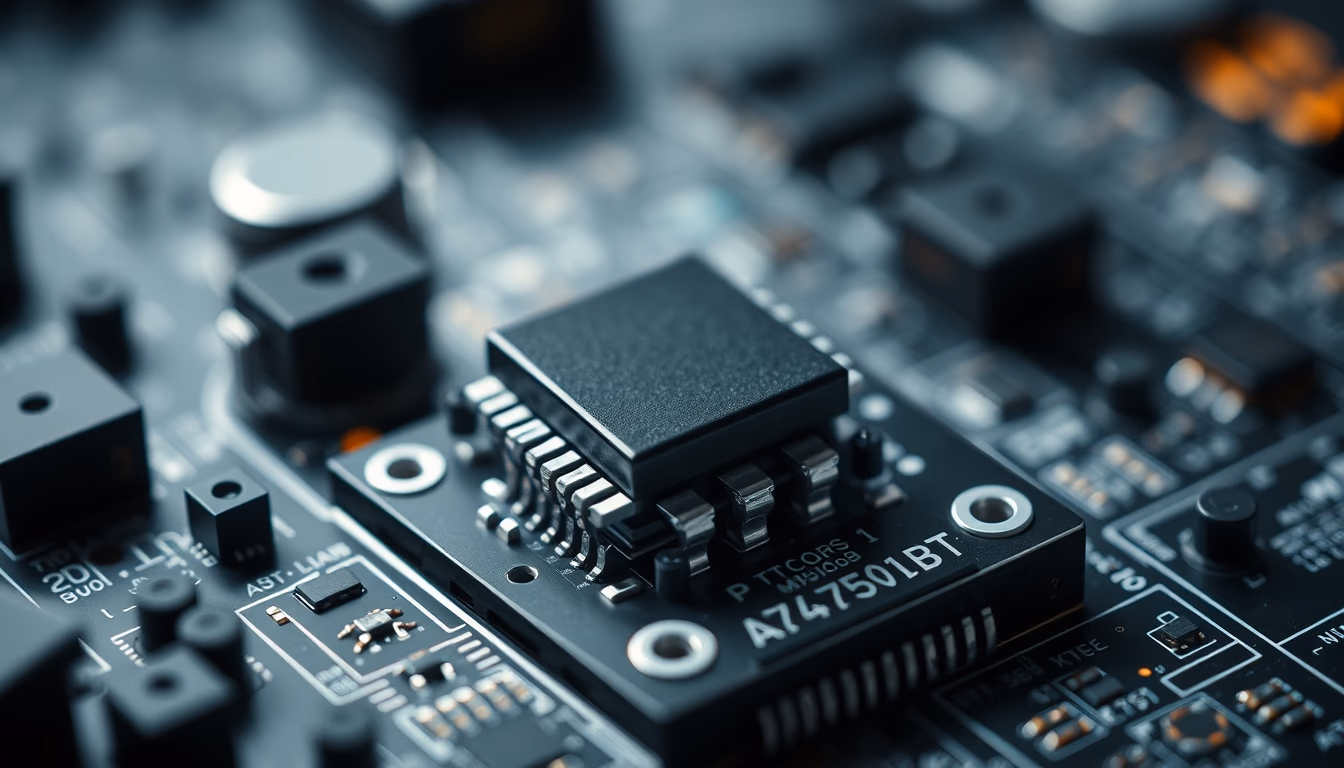 transistor surface mount in editorial style