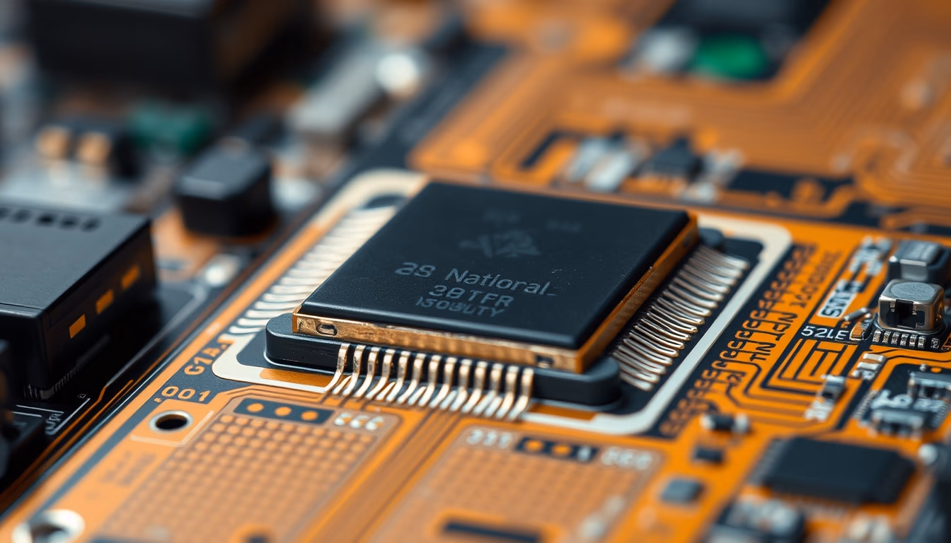 transistor surface mount in editorial style