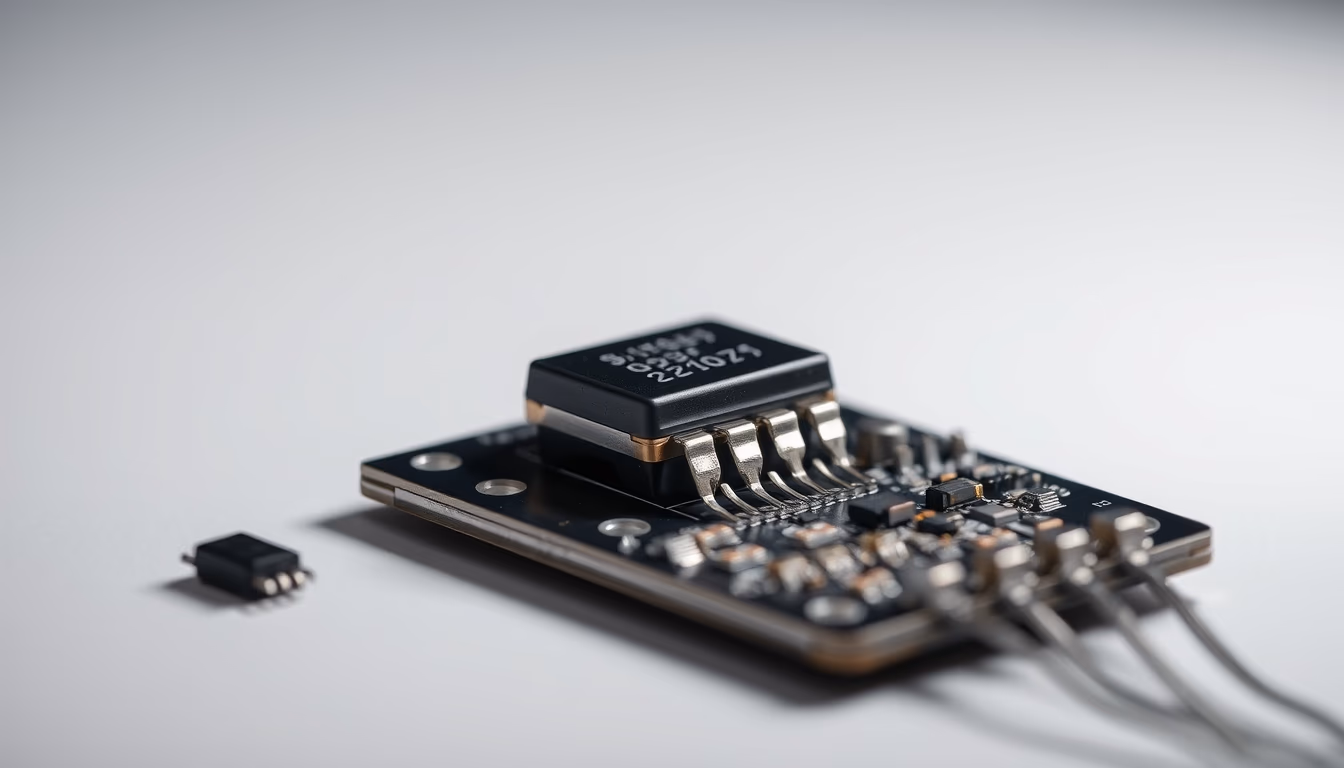 transistor surface mount in editorial style