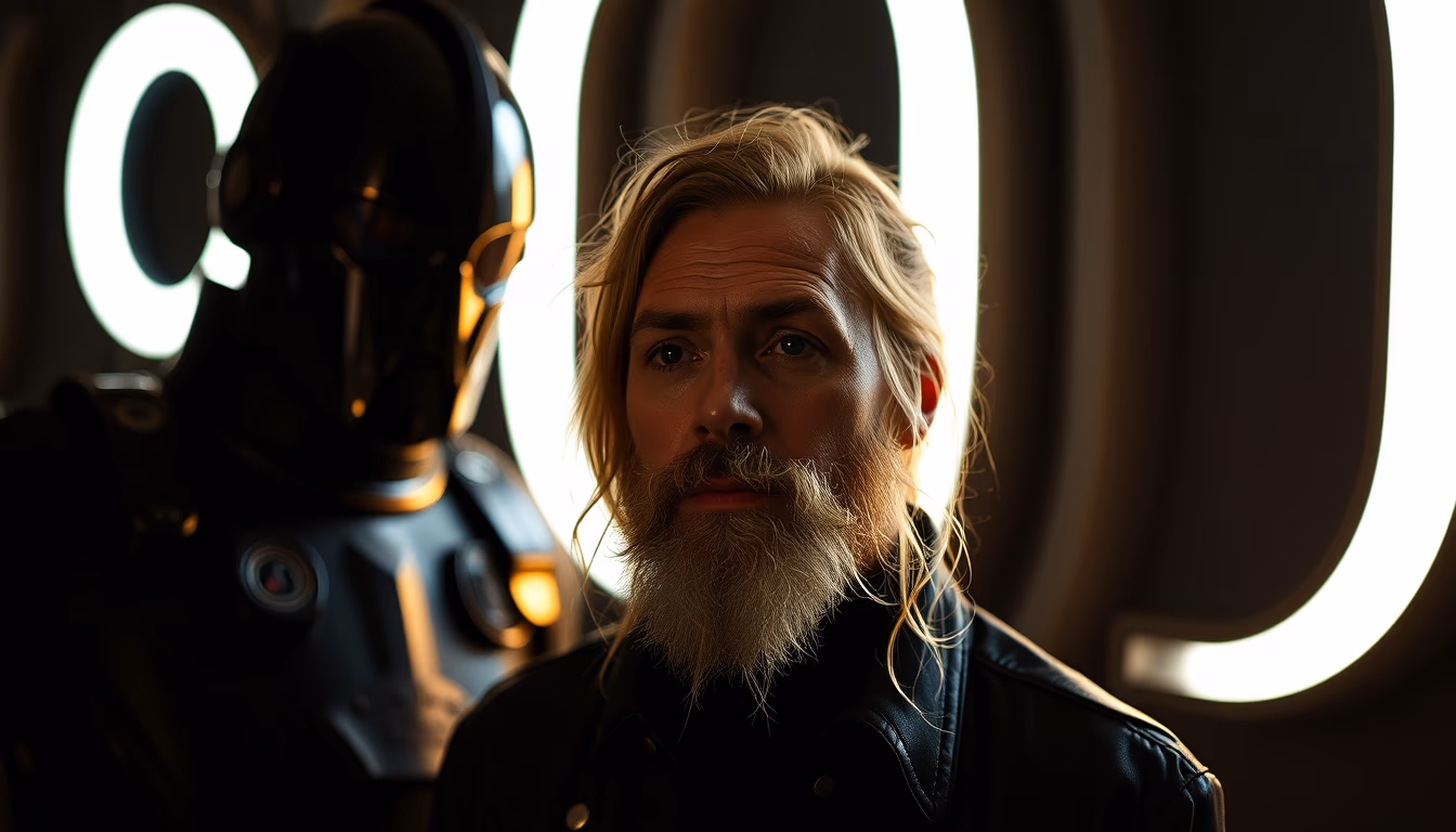 trappist-1 system art in editorial style