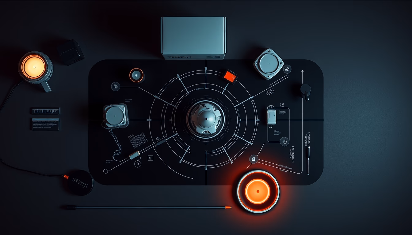 trappist-1 system art in editorial style