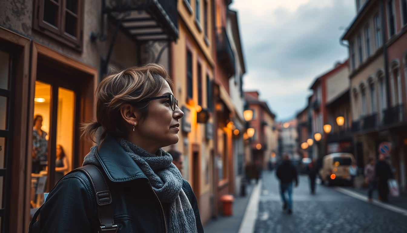 travel postcards europe in editorial style