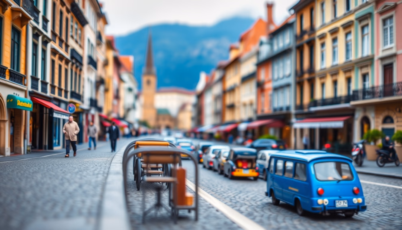 travel postcards europe in editorial style