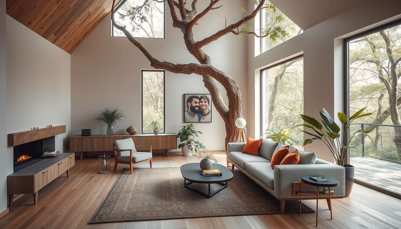 treehouse luxury design in editorial style