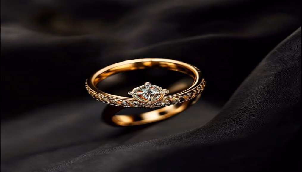 trinity ring cartier three gold in luxury editorial photography