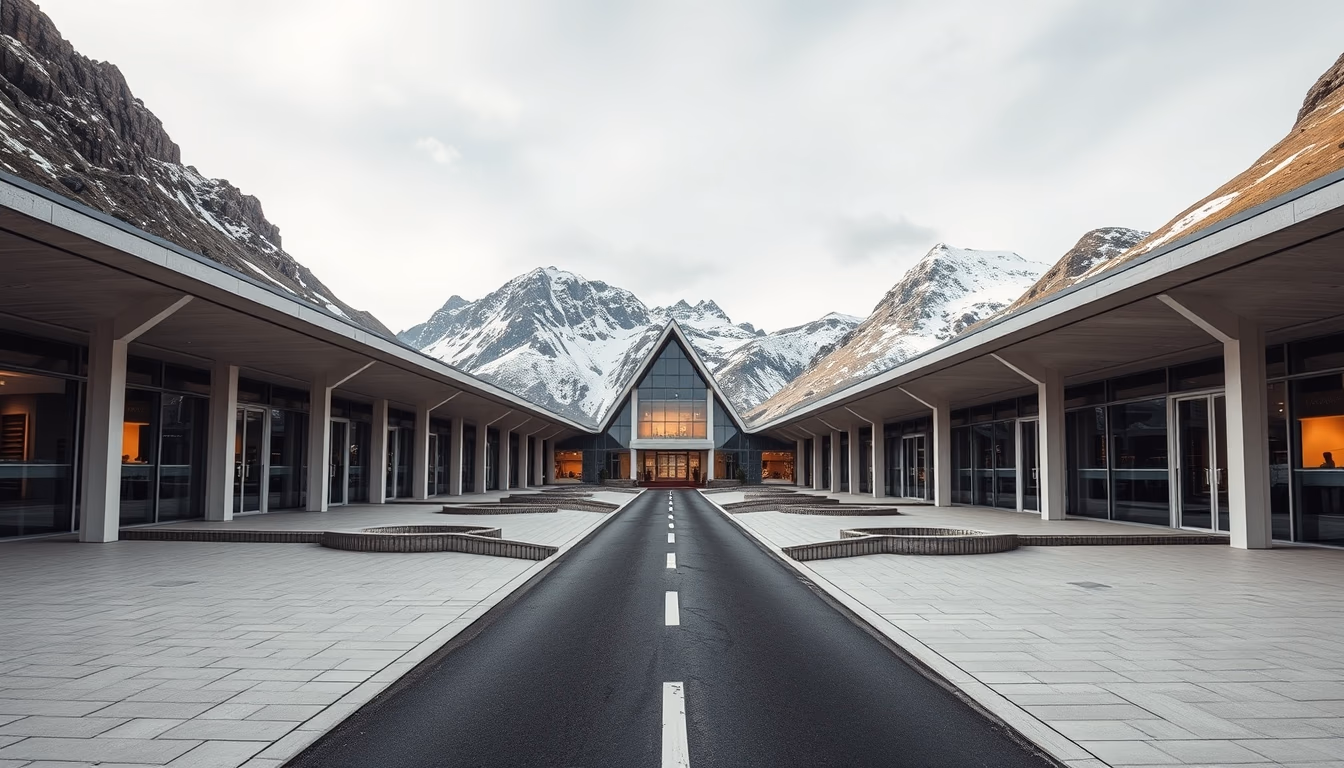 trollstigen norway in editorial style