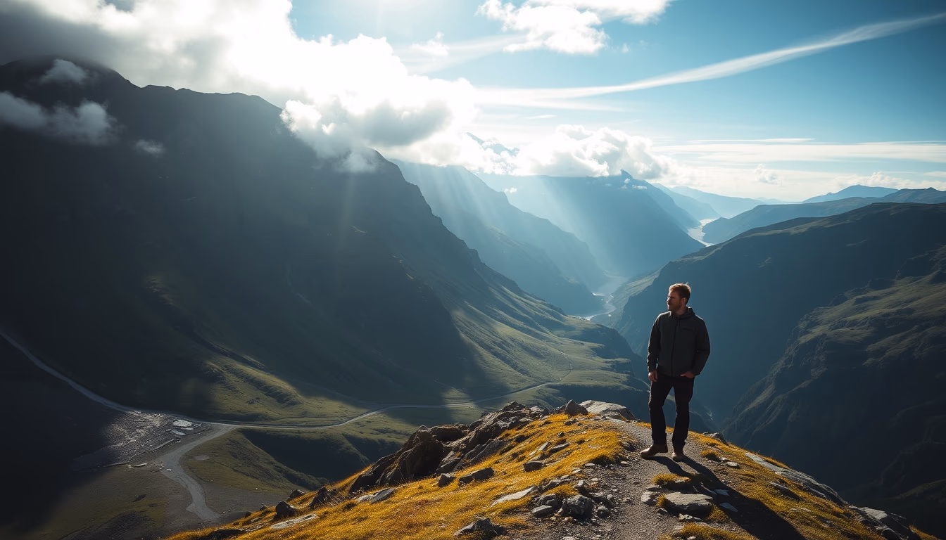 trollstigen norway in editorial style