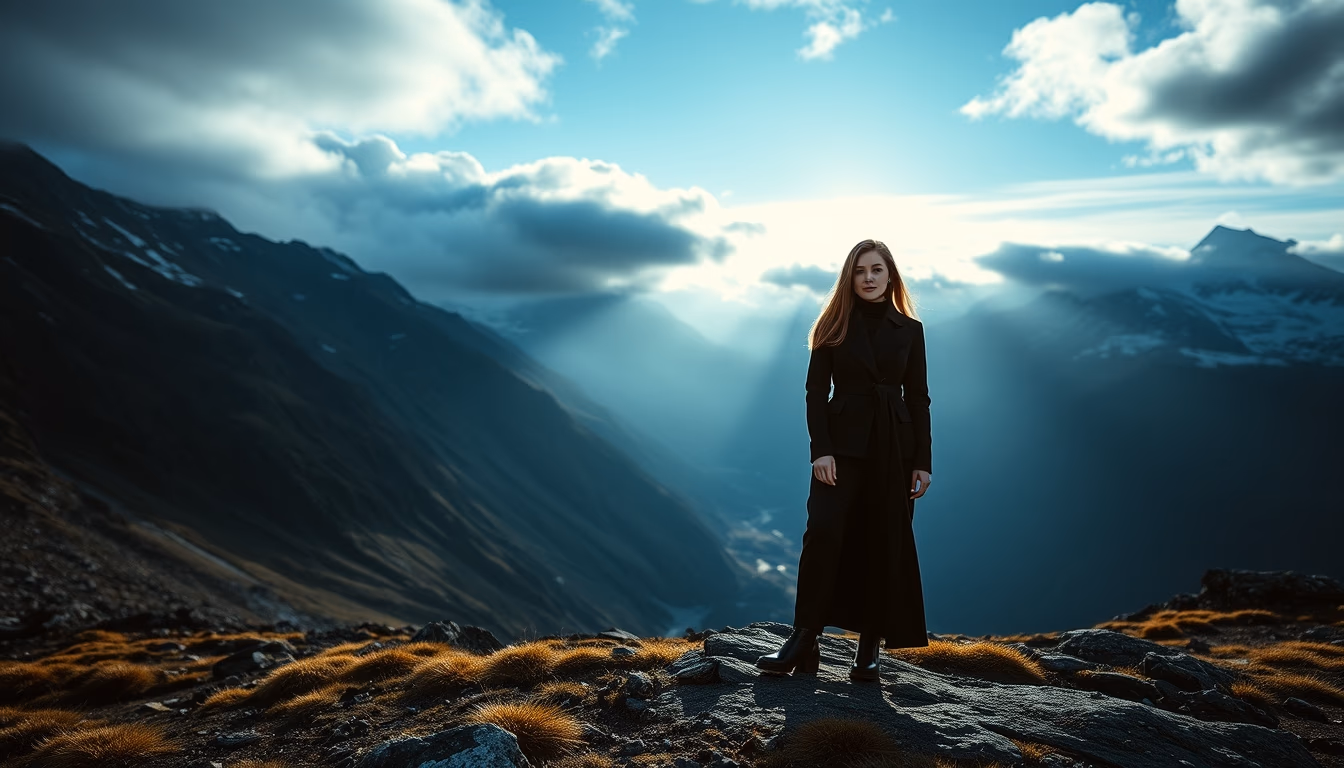 trollstigen norway in editorial style