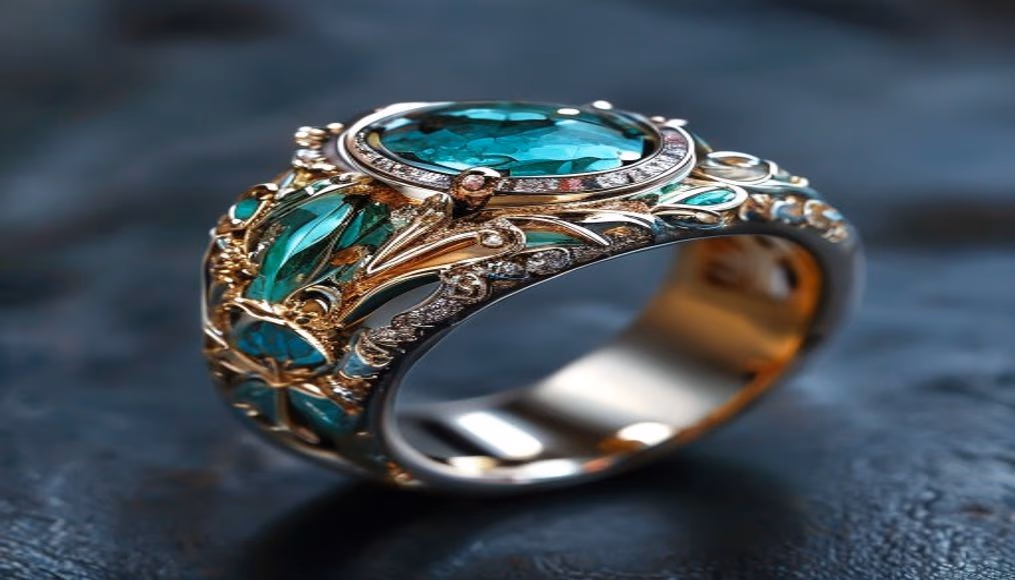 True ring tiffany platinum band em fotografia editorial de luxo