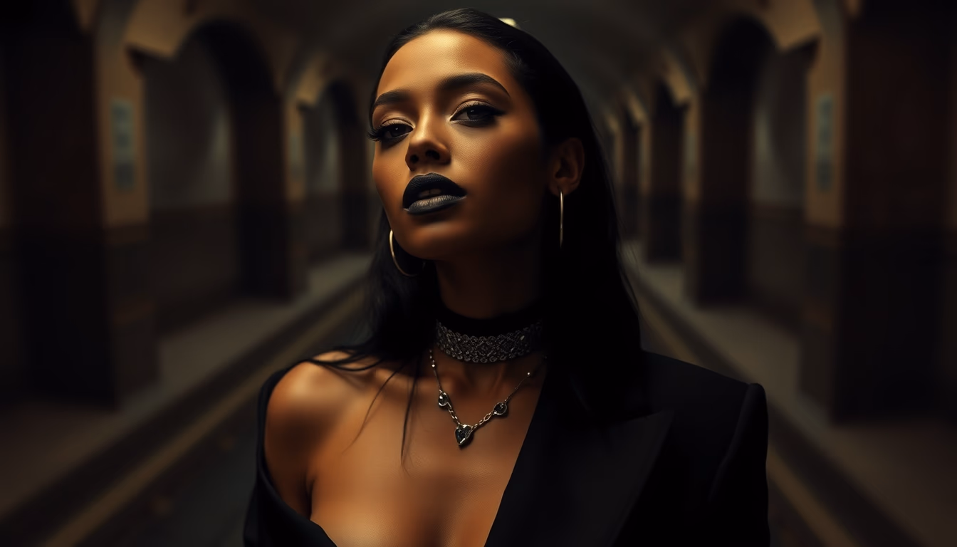 truffle black underground in editorial style