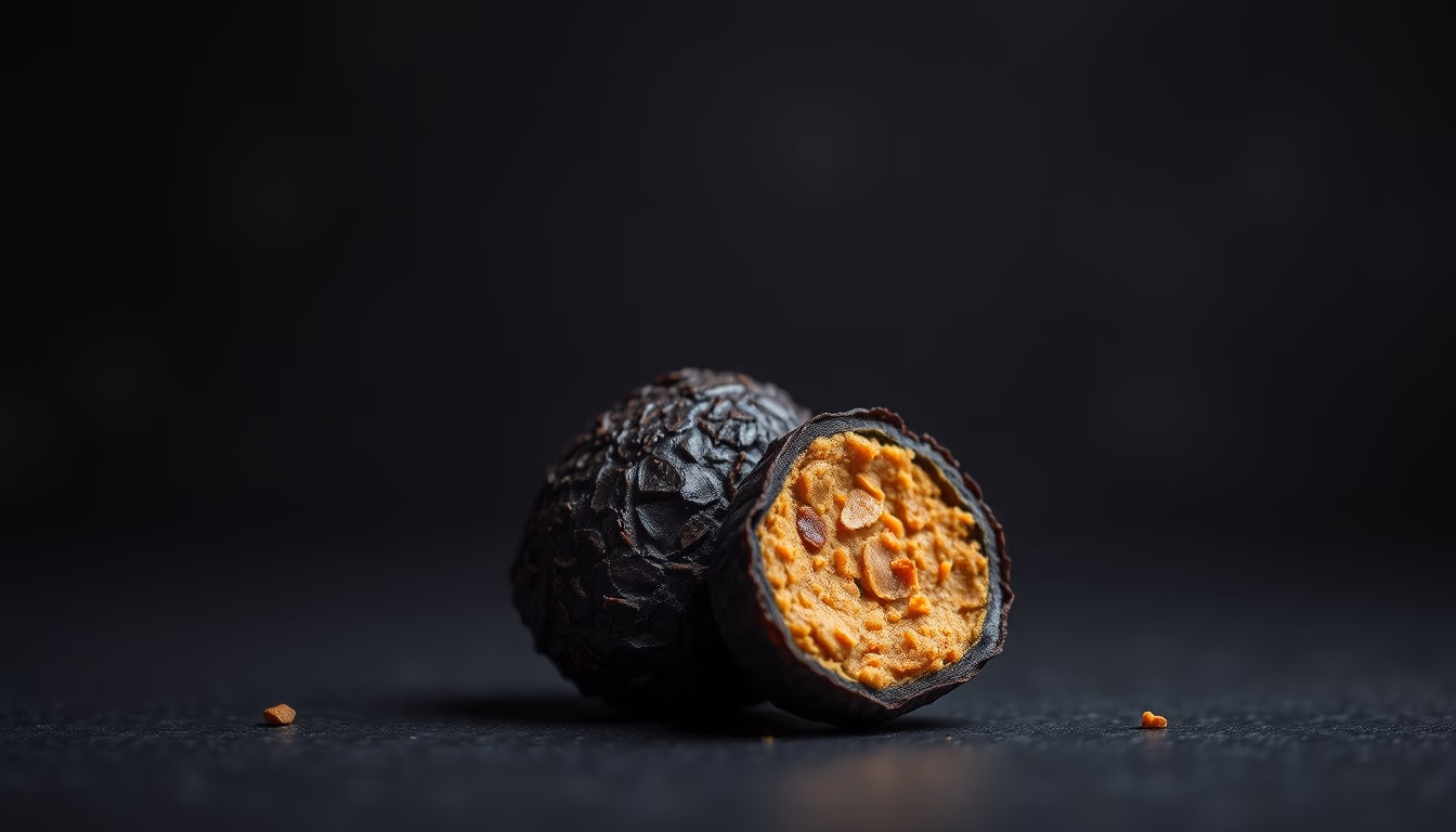 truffle black underground in editorial style