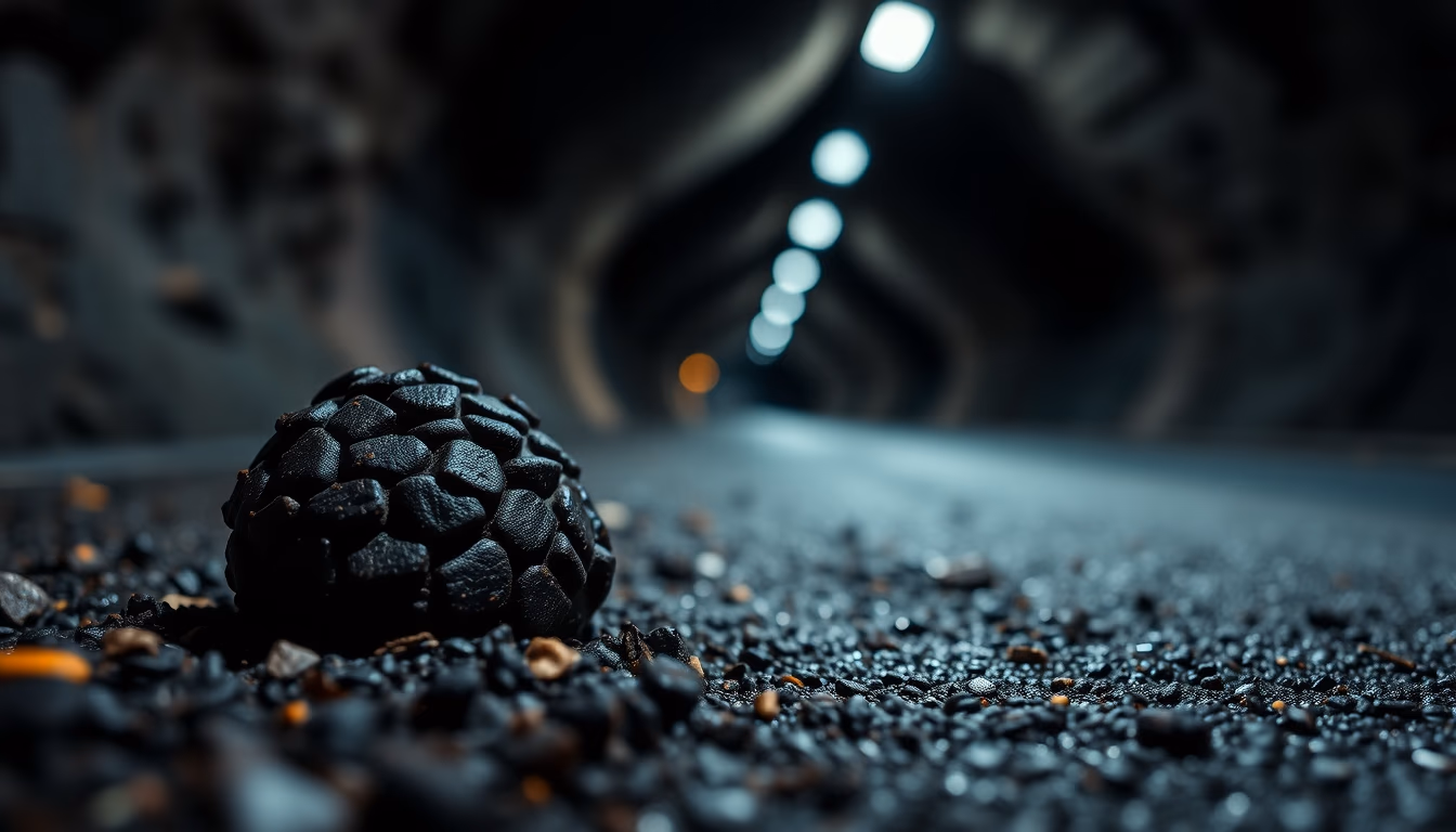 truffle black underground in editorial style