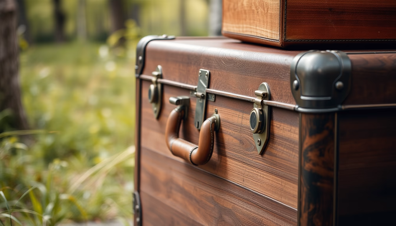 trunk monogrammed in editorial style