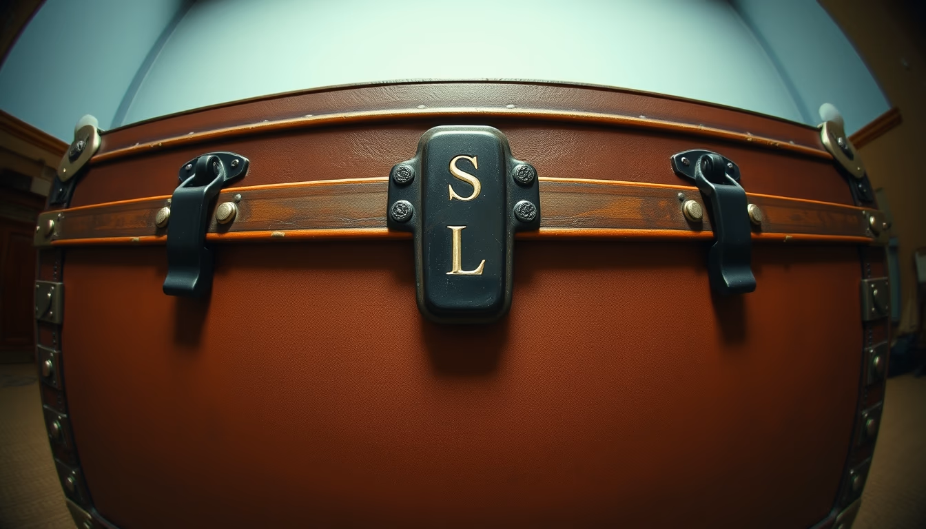 trunk monogrammed in editorial style