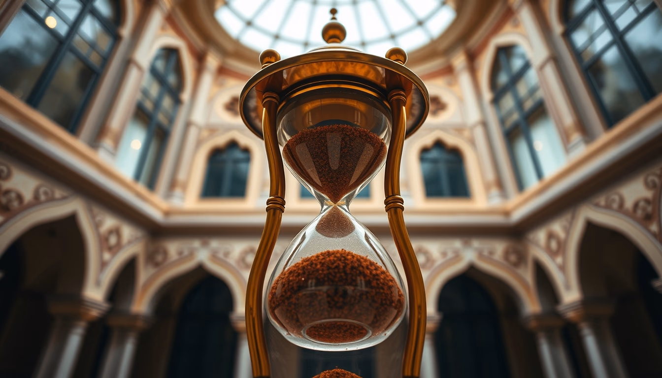 turkish tea hourglass in editorial style