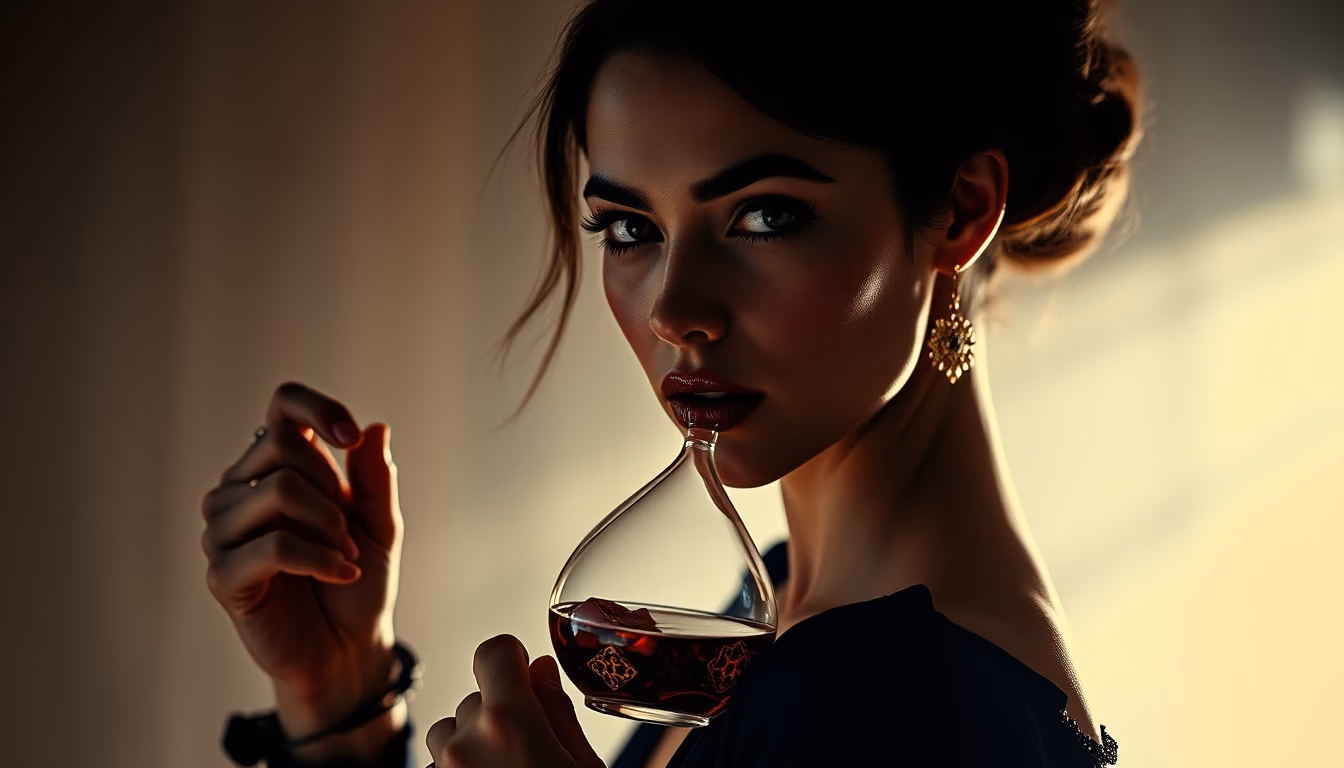 turkish tea hourglass in editorial style