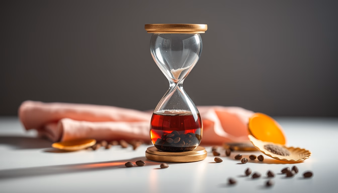 turkish tea hourglass in editorial style