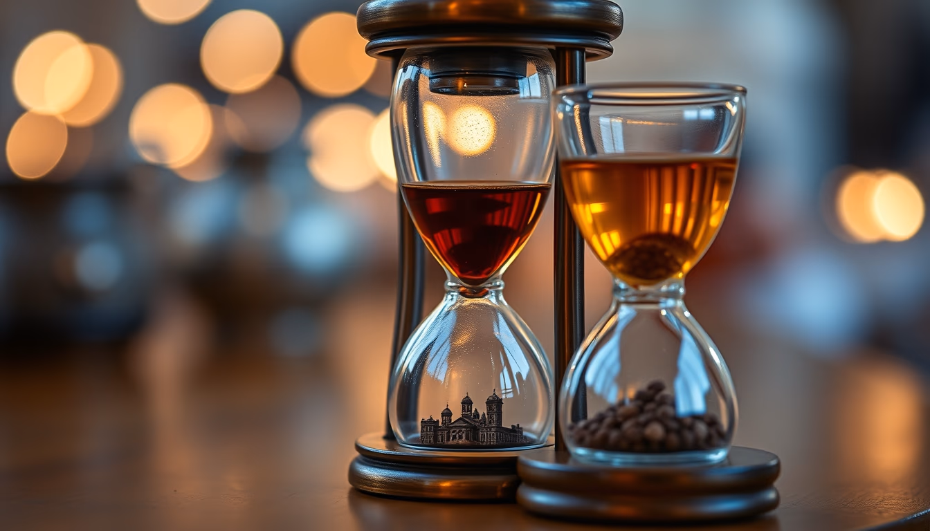 turkish tea hourglass in editorial style