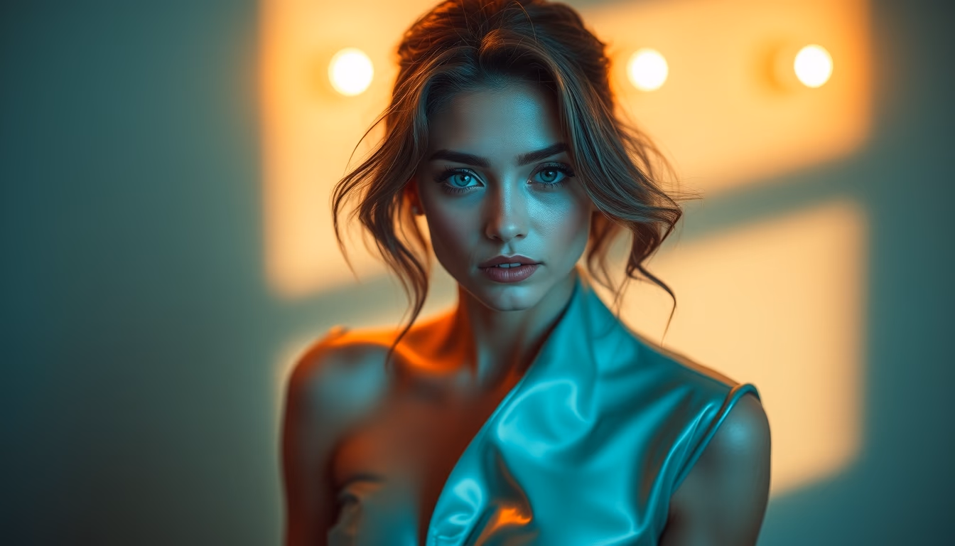 turquoise polished in editorial style