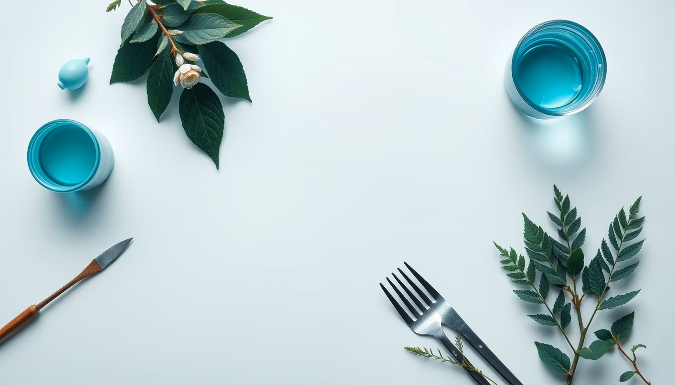 turquoise polished in editorial style