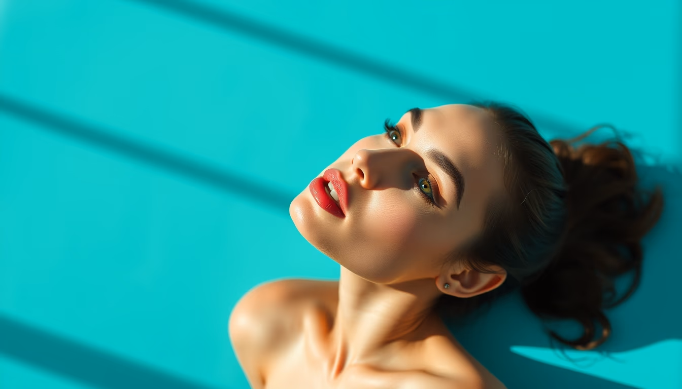 turquoise polished in editorial style