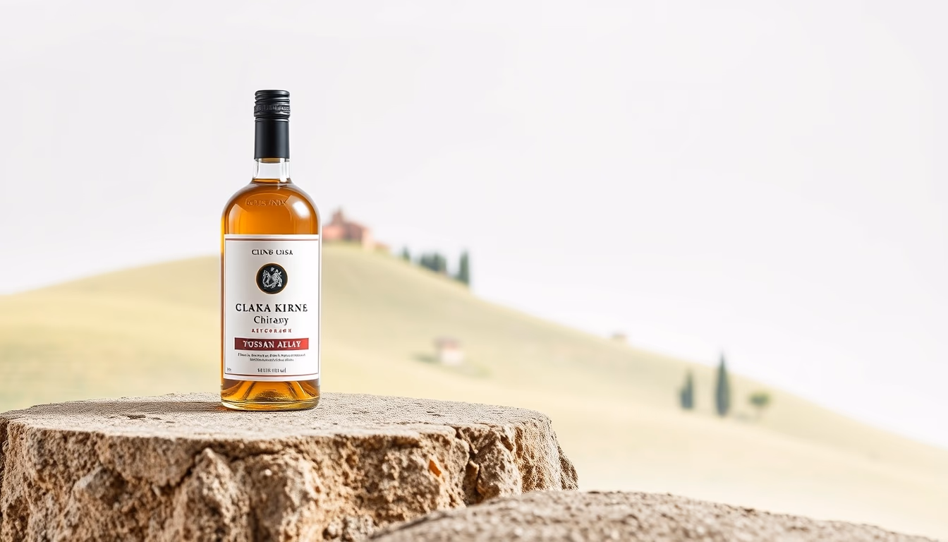 tuscany chianti hills in editorial style