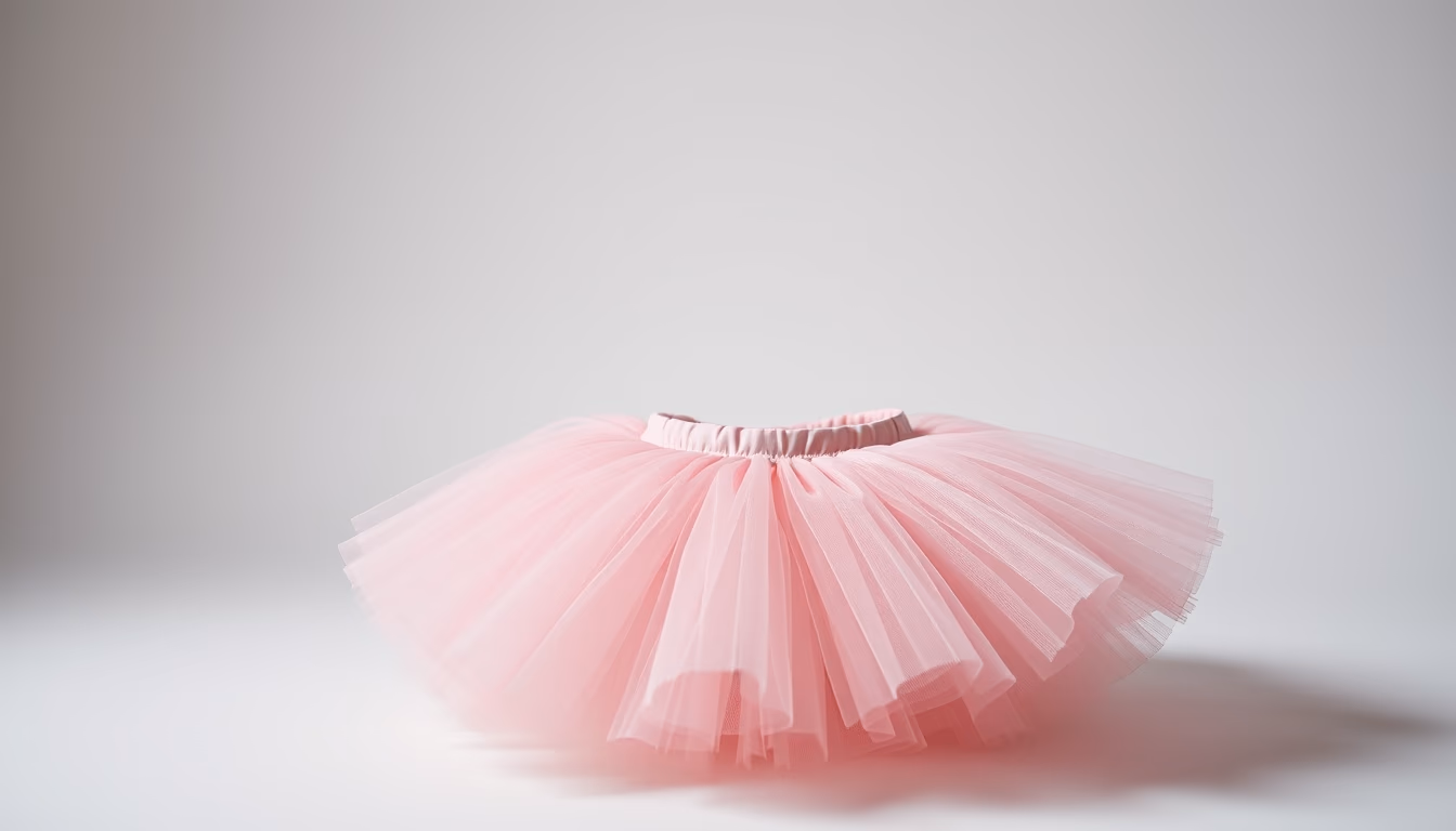 tutu pink delicate in editorial style