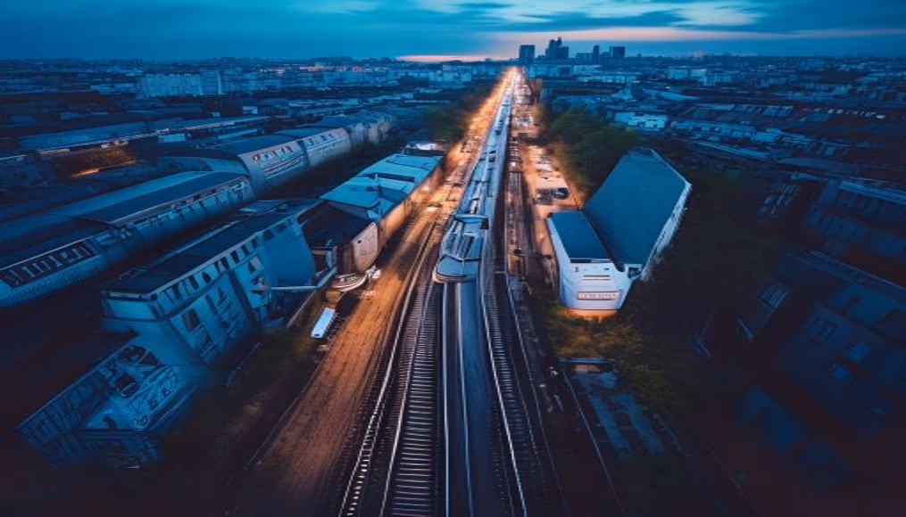 underground tube london in editorial style