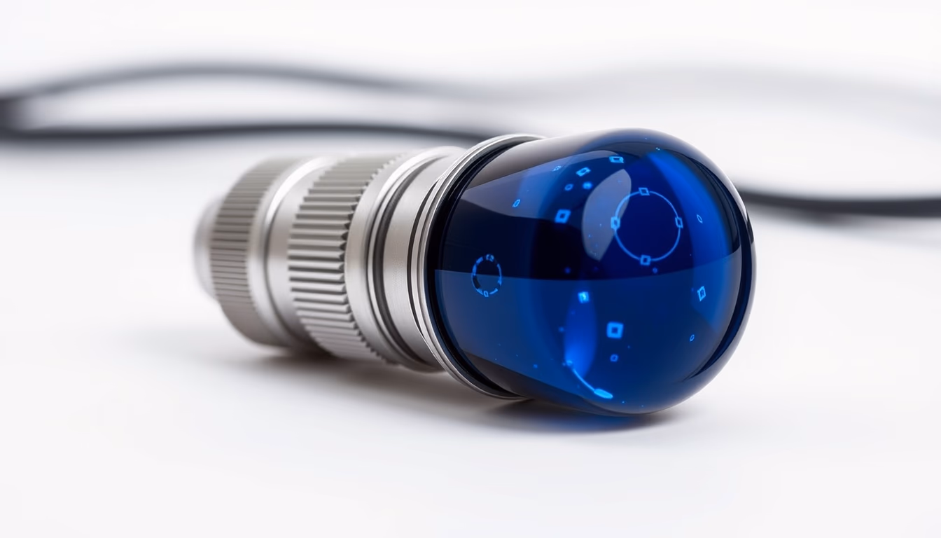 uranus blue tilted in editorial style