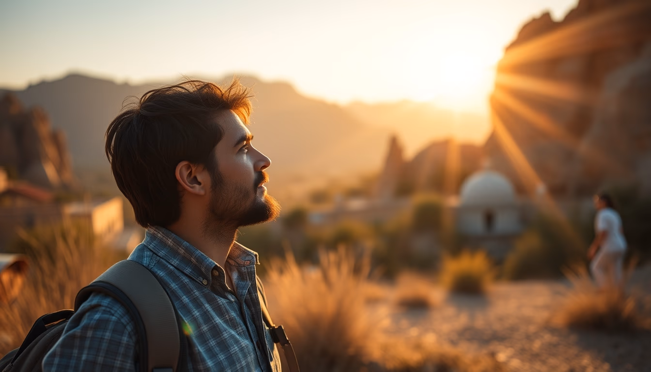 uranus blue tilted in editorial style