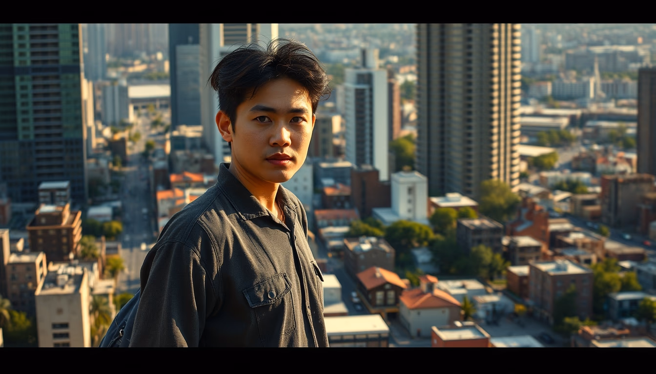 urban heat island map in editorial style