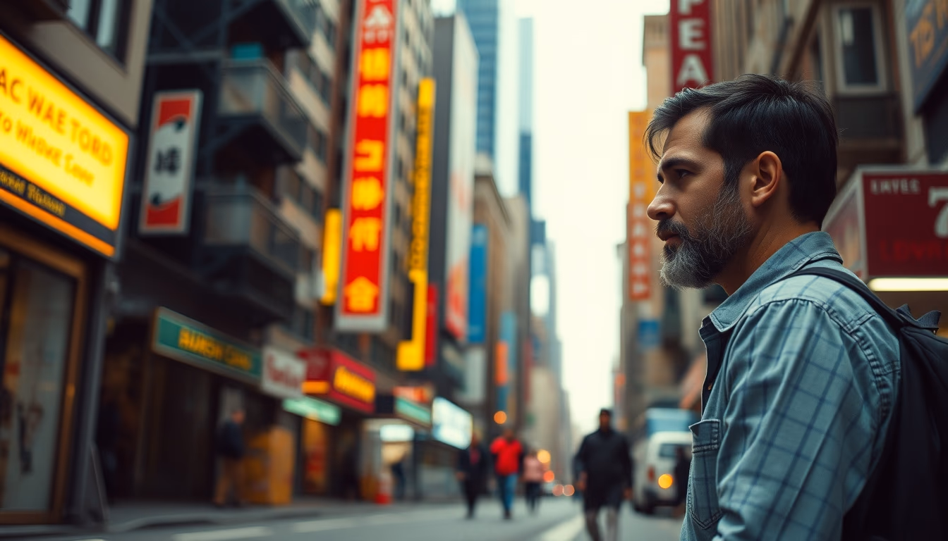 urban heat island map in editorial style