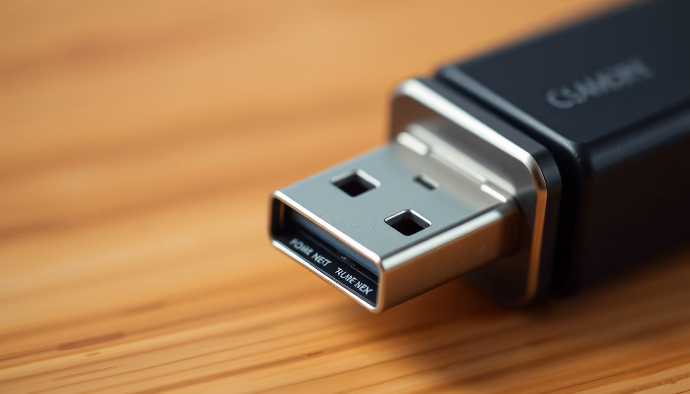 usb-c connector macro in editorial style