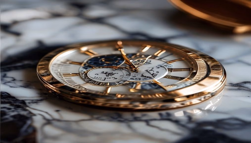 Vacheron constantin patrimony moonphase em fotografia editorial de luxo