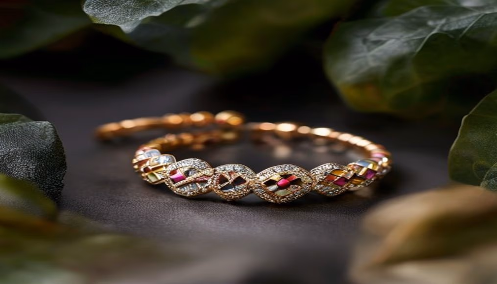 van cleef perlee bracelet bead in luxury editorial photography