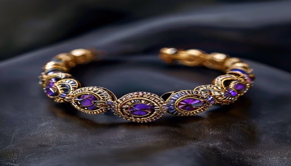 van cleef perlee bracelet bead in luxury editorial photography