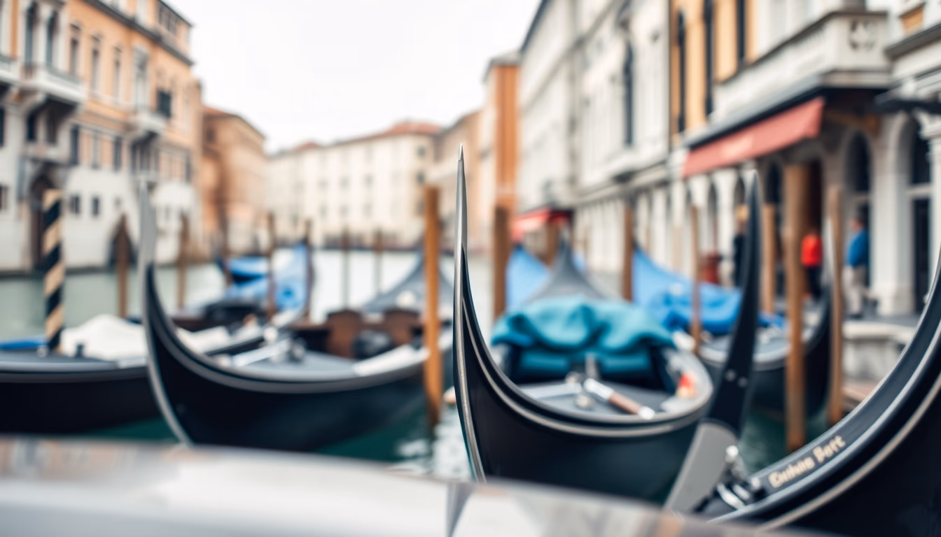 venice grand canal in editorial style